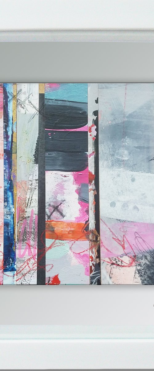 Mirage #3 -  Framed ready to hang original abstract by Carolynne Coulson