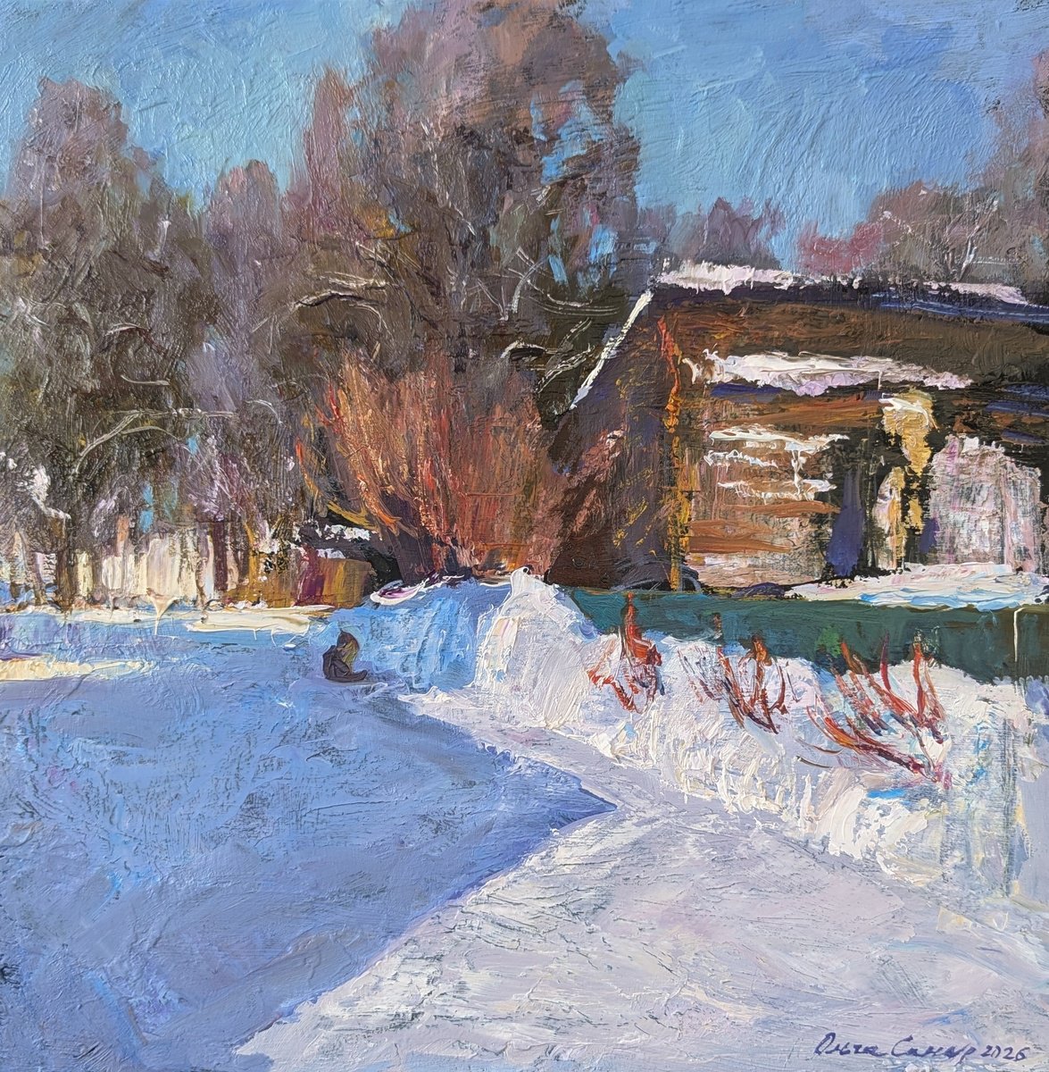 January Morning By Olga Samar, 20 X 20, Artwork For Sale On Artfinder