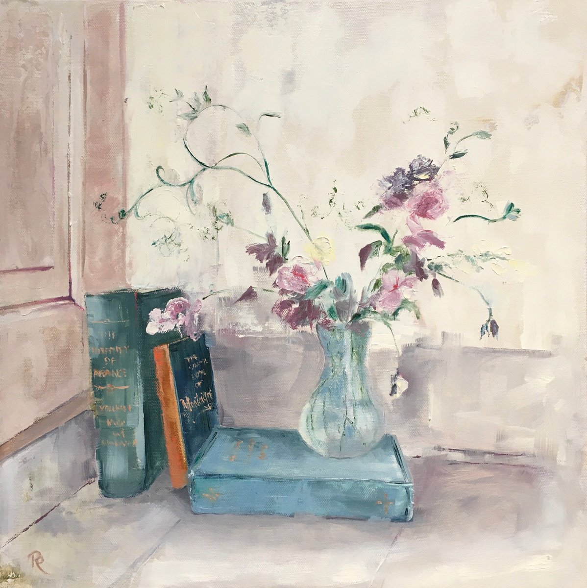 Wild Sweet Peas in France by Rebecca Pells