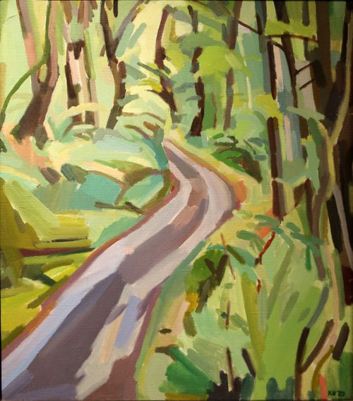 Path in the Woods, Dolybont by Kenneth Hay
