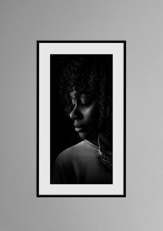 Contemplation - Female Portrait. Limited Edition Print #1/10