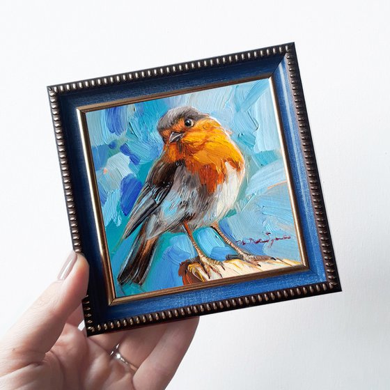 Robin bird painting