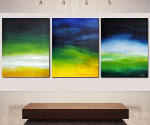 LATE SUMMER IN THE HAMPTONS (triptych) by CHRISTIAN BAHR