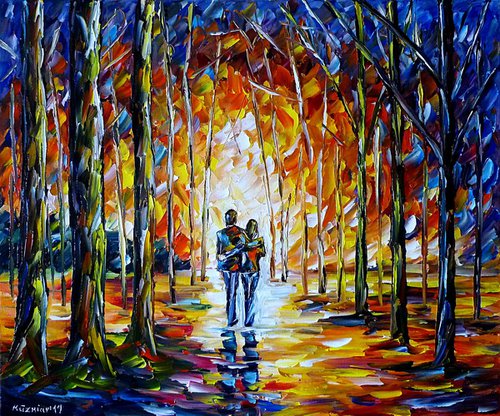 Lovers In The Park by Mirek Kuzniar