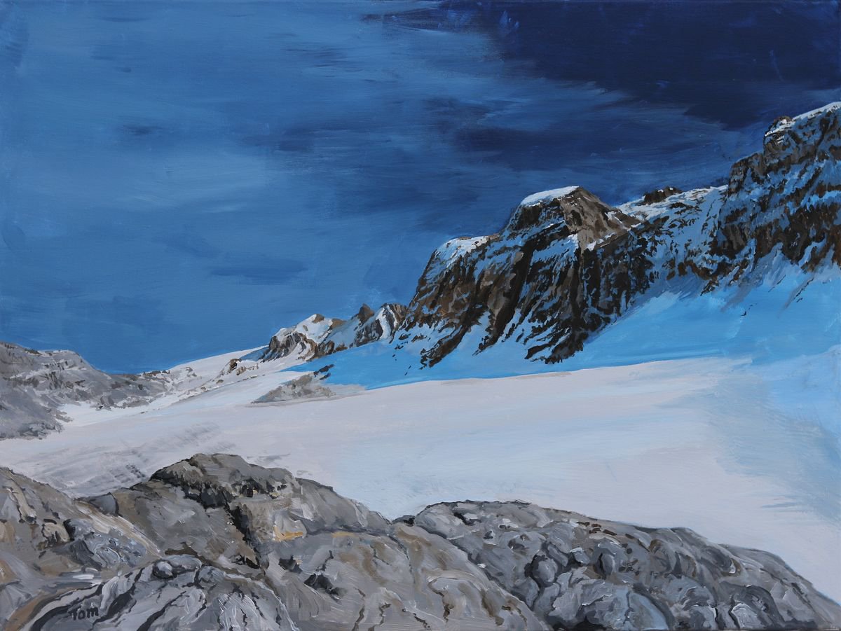 The Gl�rnisch glacier by Tom Clay