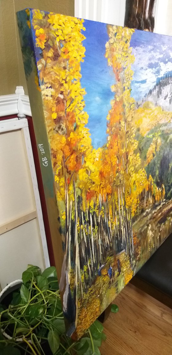 Autumn in Colorado, Kenosha pass oil painting