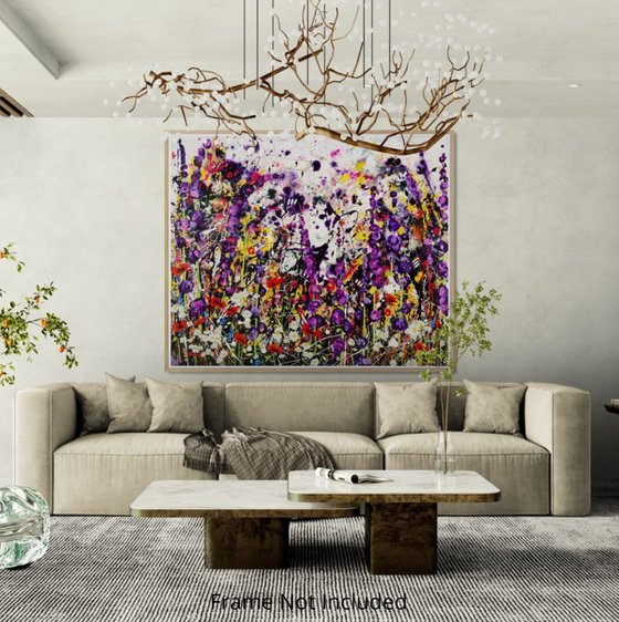 Indigo Entropy Floral Landscape