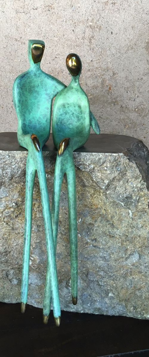 Forever Us  (verdigris patina) by Yenny Cocq