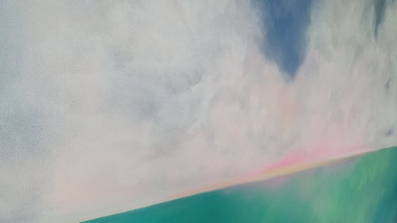 DEEP INSIDE seacape modern oil painting / Original artwork / DHL Free shipping