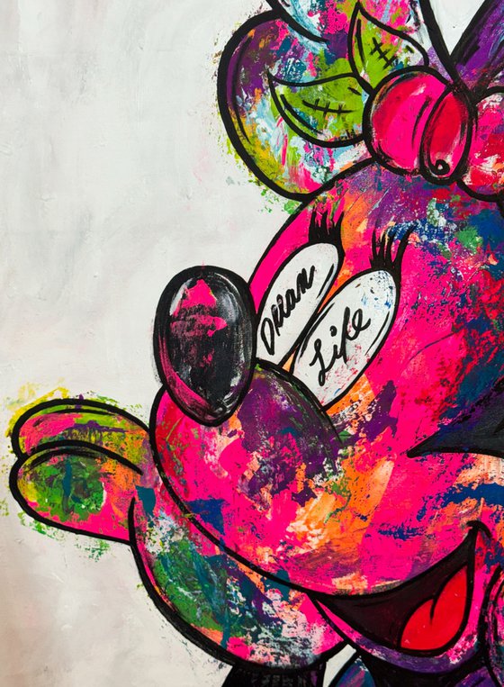 dream life ft. minnie mouse over white