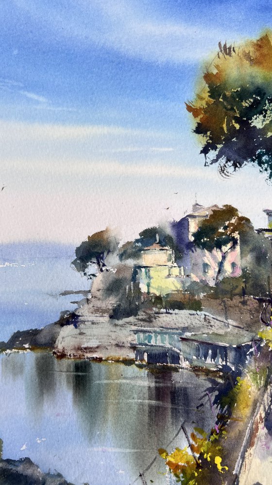 Blue Italian Morning. Liguria