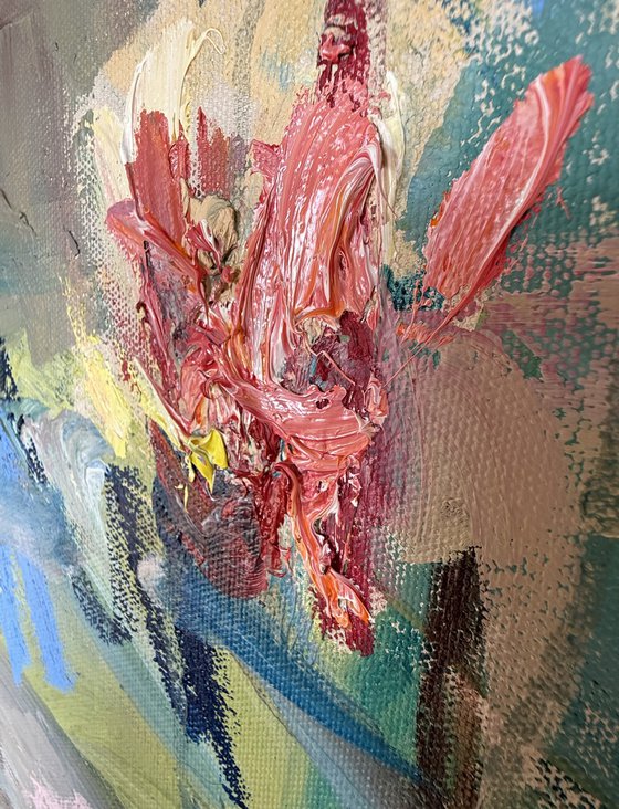 Spring pond. Diptych
