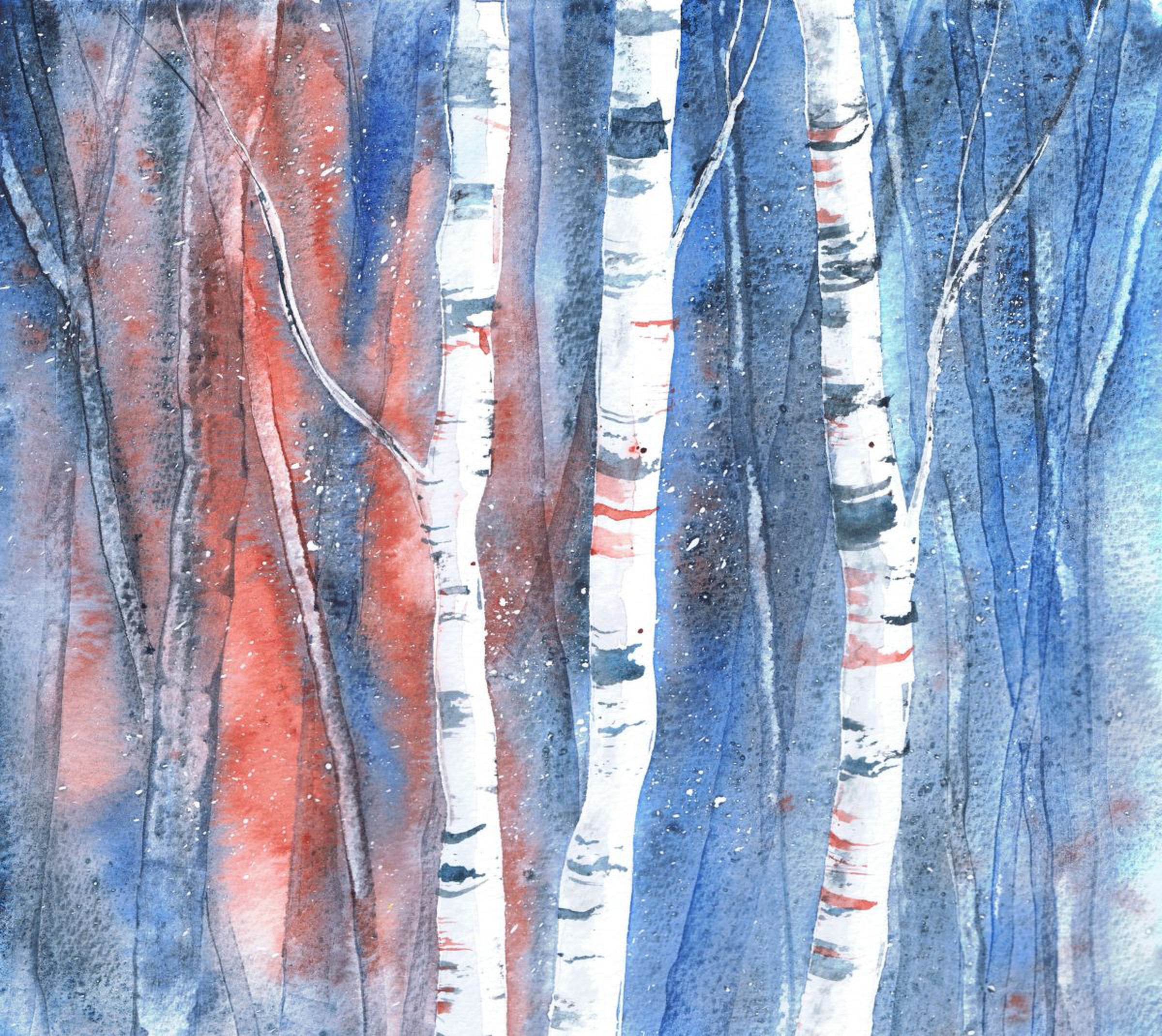 Winter Birch Trees I By Michele Wallington Artfinder