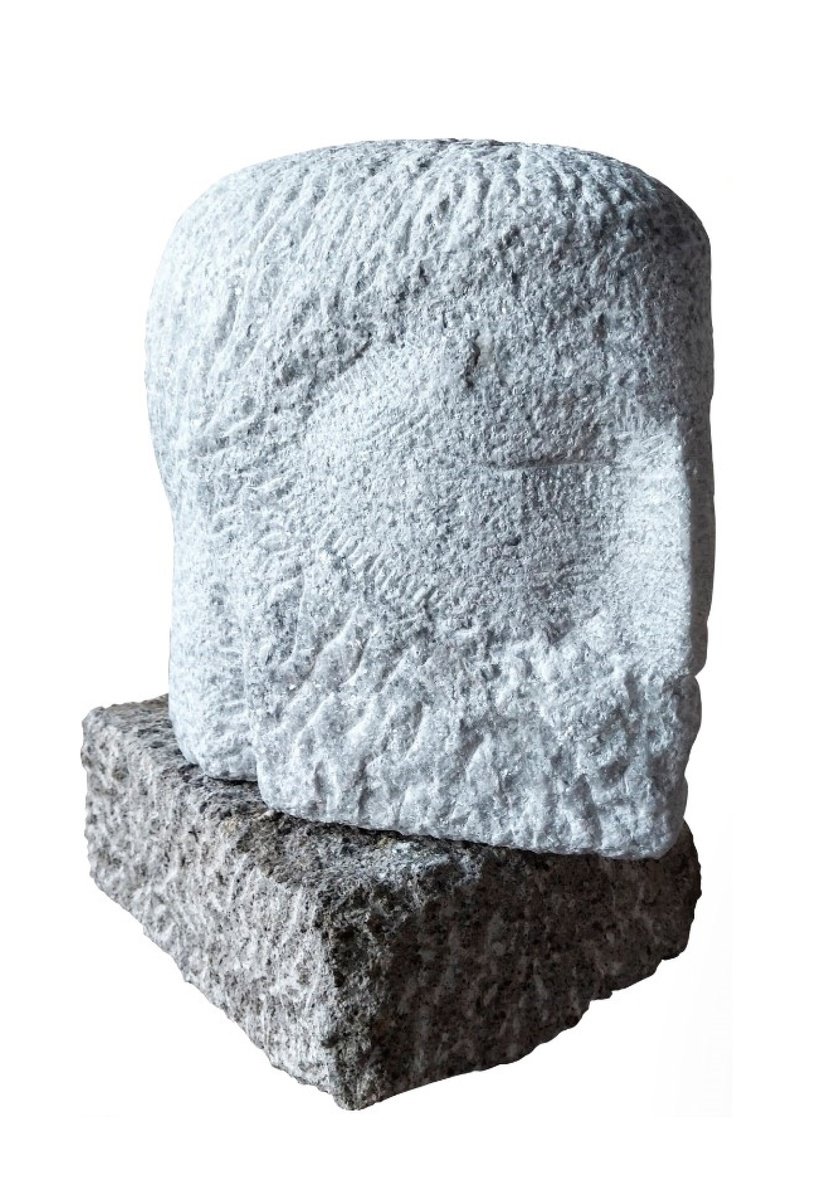 Impressionistic Portrait Stone Sculpture By Rasho Mitev, 8 X 13", "Perseus", Original Artwork