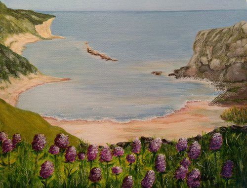Cove on the Jurassic coast...Dorset by Anne-Marie Ellis