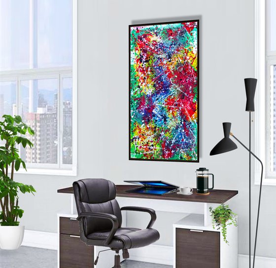 FIREWORK,  3D,  L,  framed