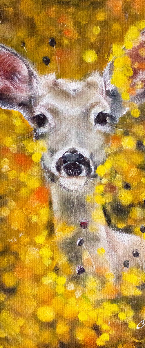 "DEER IN THE MEADOW'' by Tetiana Tiplova