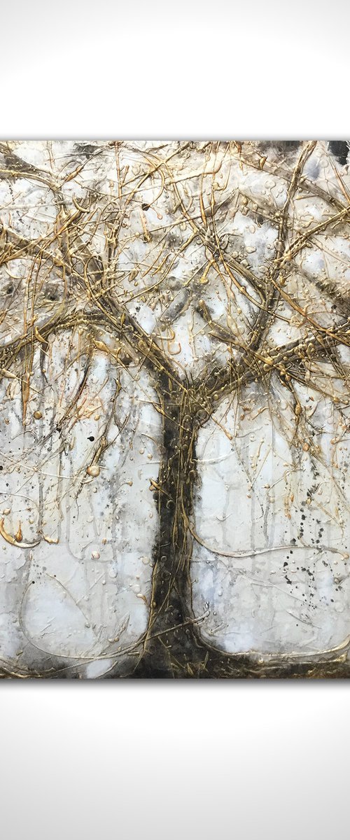 Antique Gold Tree by Carol Wood