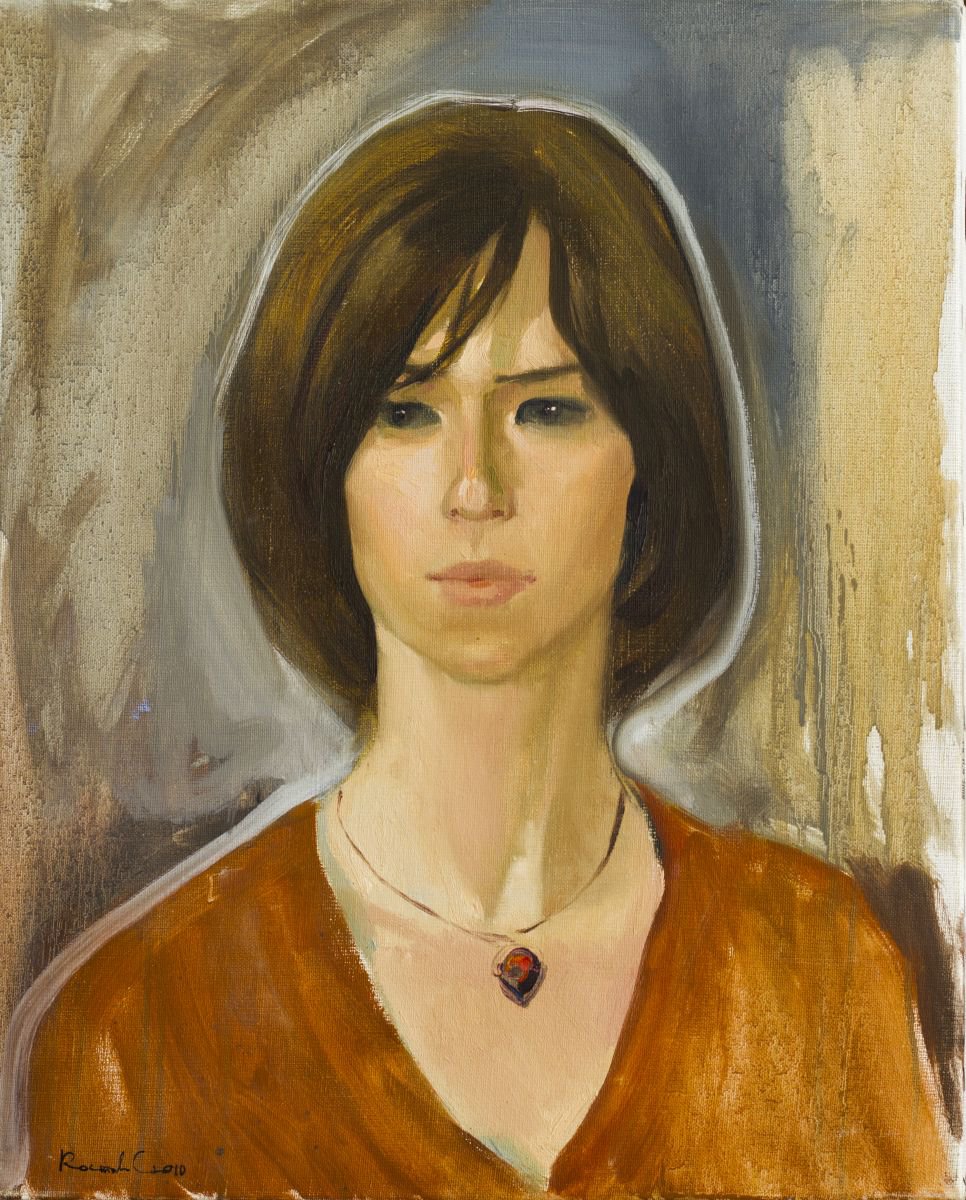 Expressive Portrait Oil Painting By Sergey Kostov, 16 X 20", Kate, Original Artwork