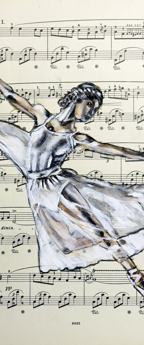 Ballerina LII - Music Page by Misty Lady - M. Nierobisz