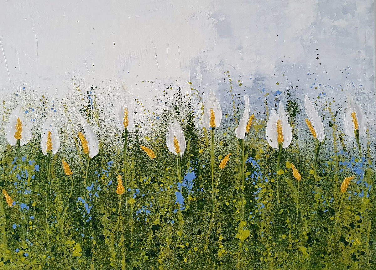 The Lilies Field By Cinzia Mancini, 24 X 18, Artwork For Sale On Artfinder