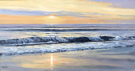 Seascape 32 - Early morning waves.