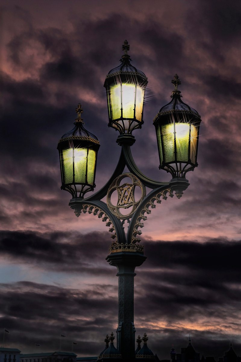Impressionistic Cityscapes Photograph By Martin Fry, 15 X 21", Street Lights, Original Artwork