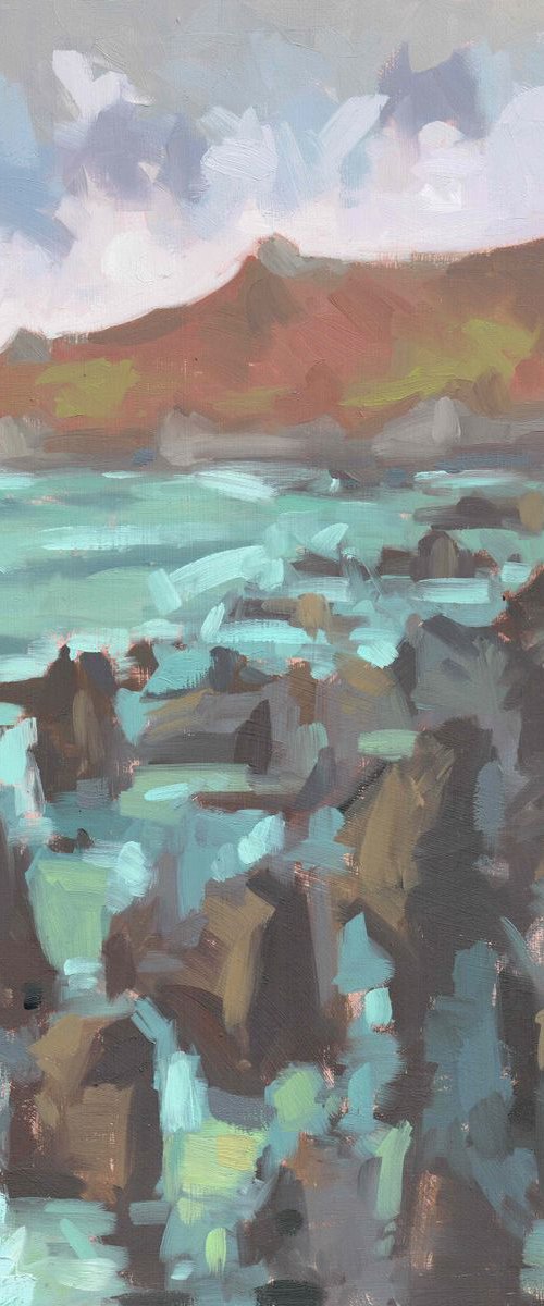 Morte Point Rocks Woolacombe by Louise Collis