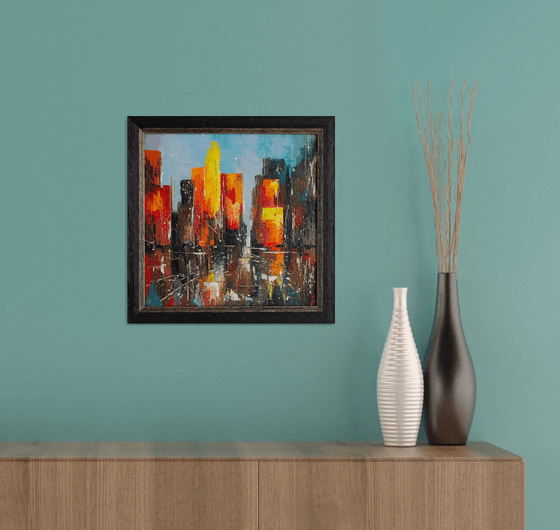 HOT DAY IN THE CITY (framed)