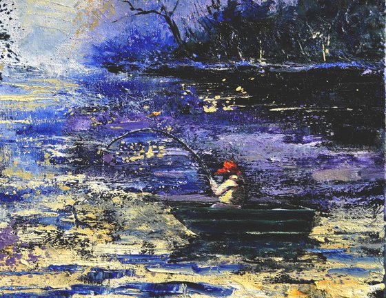 Fishing in a pond   - 6523