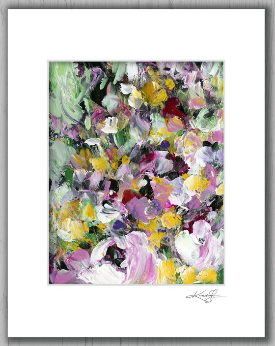 Floral Fall 33 - Floral Abstract Painting by Kathy Morton Stanion