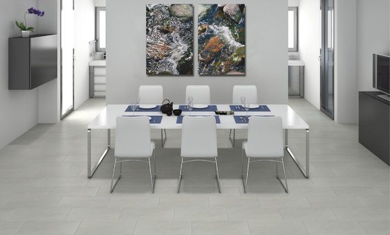 Water (Diptych) - Alu Panels