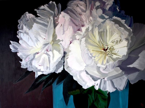 Peonies in Evening Light