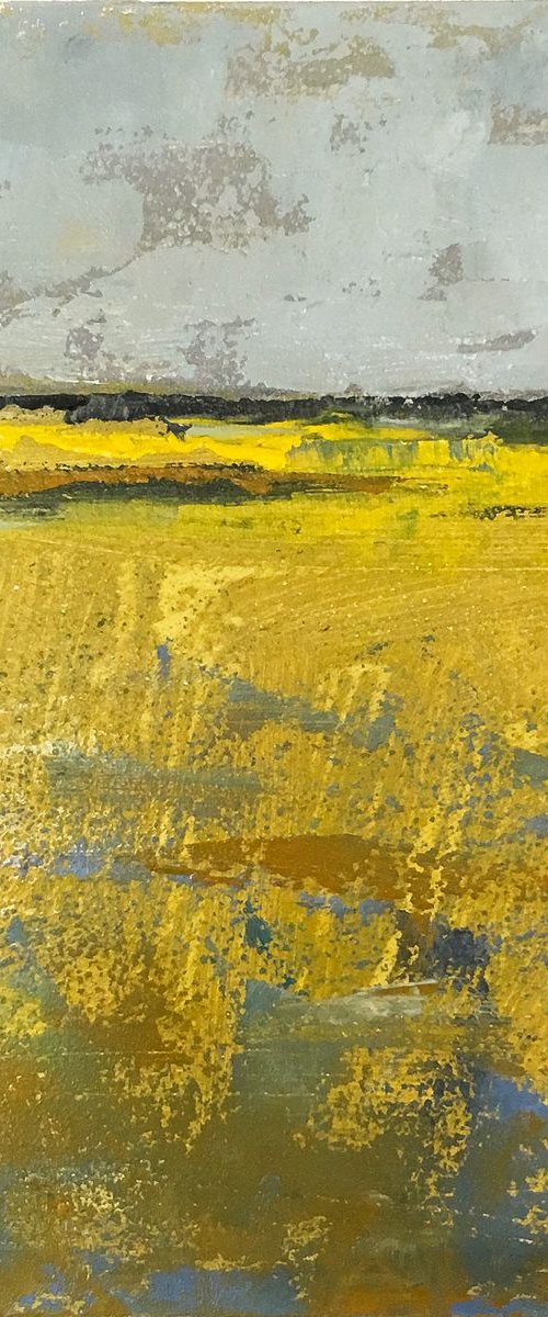 Landscape 8x8x2" 20x20x5cm 081918 Contemporary Art by Bo Kravchenko by Bo Kravchenko