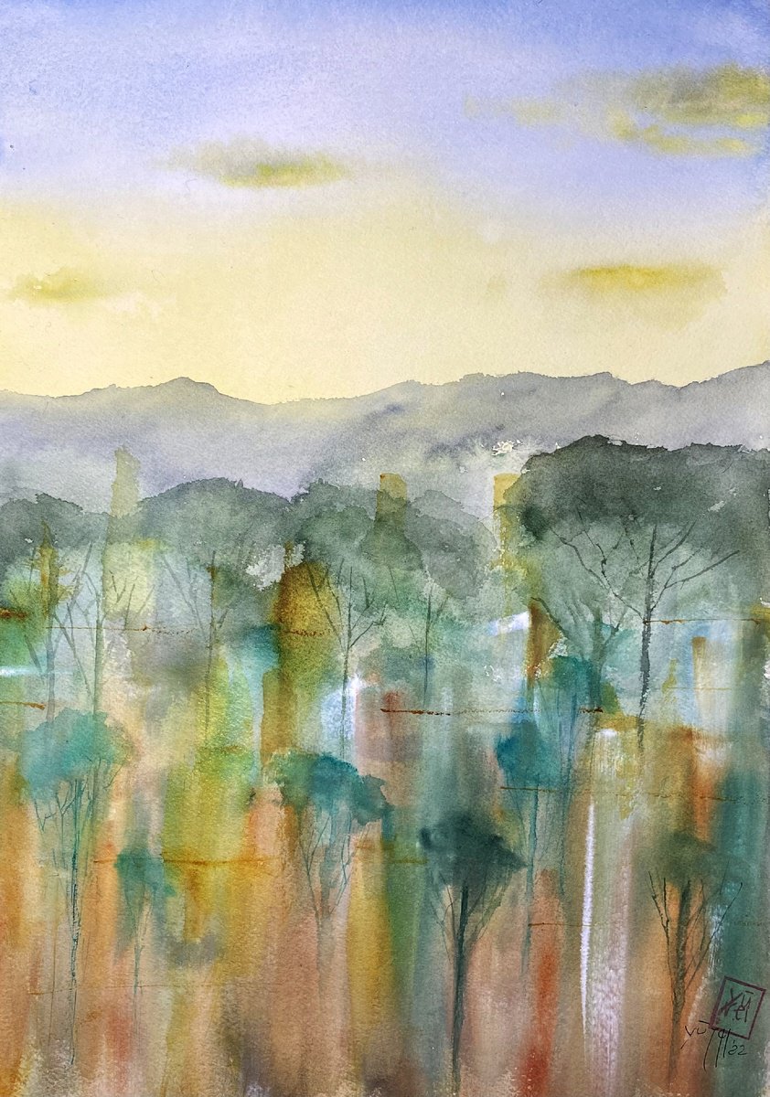 Organic Watercolour , Peace By YS?rei, 12 X 17, Artwork For Sale On Artfinder