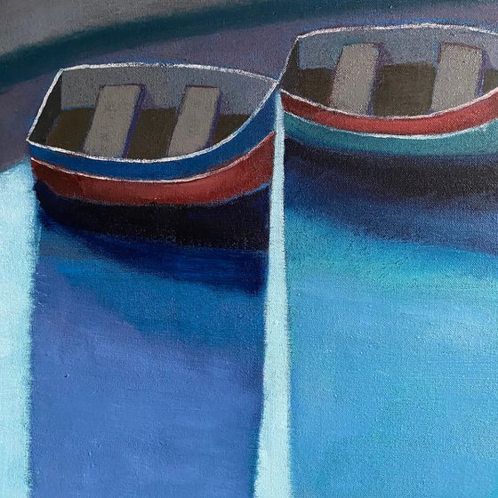 Three Boats Moored