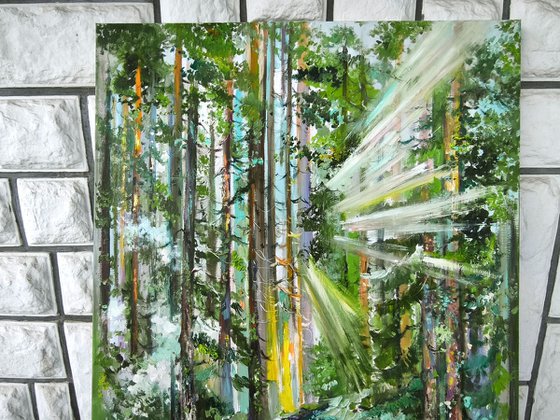 Forest painting