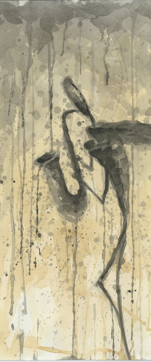 SAXOPHONE. A SERIES OF WORKS "MUSIC OF THE RAIN" by Eugene Gorbachenko