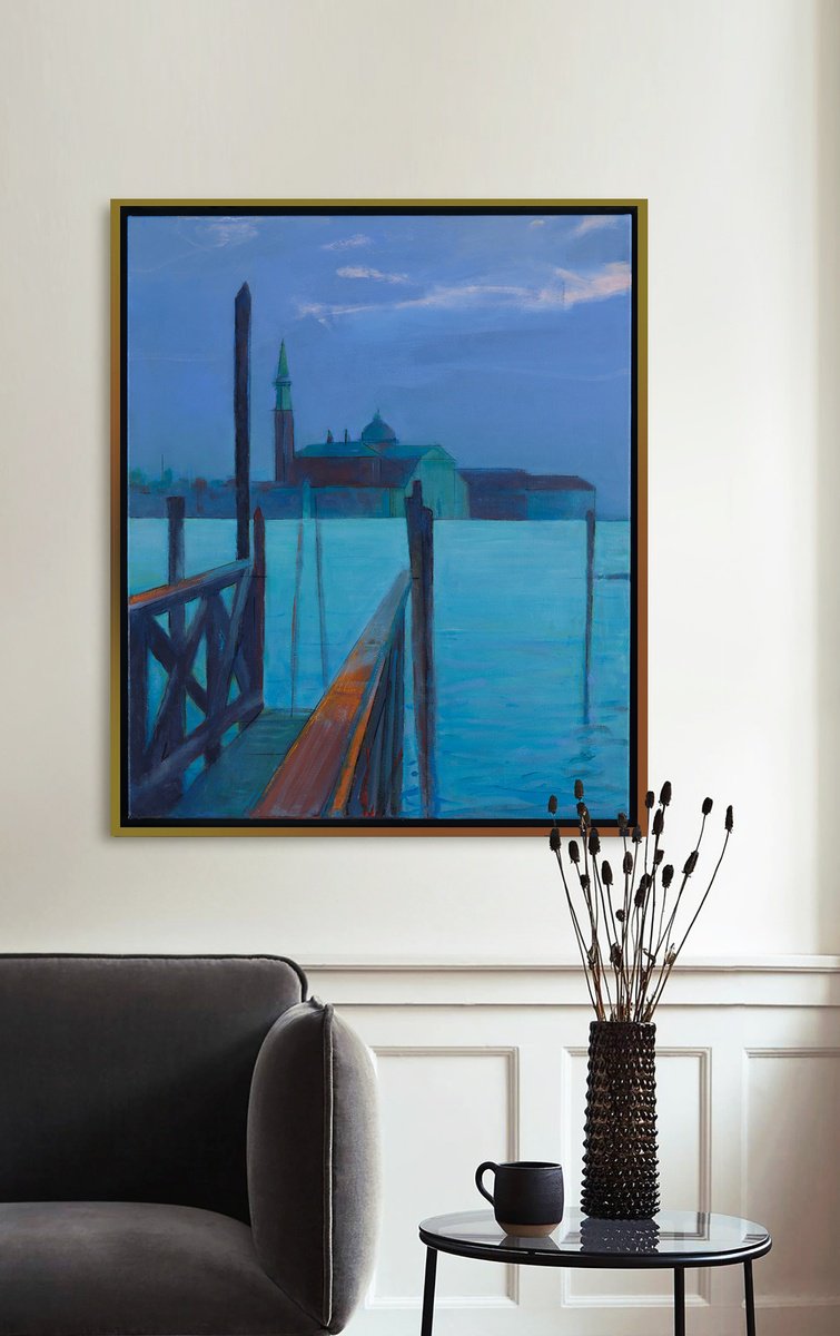 Venice Evening By Bo Kravchenko, 21 X 25, Artwork For Sale On Artfinder