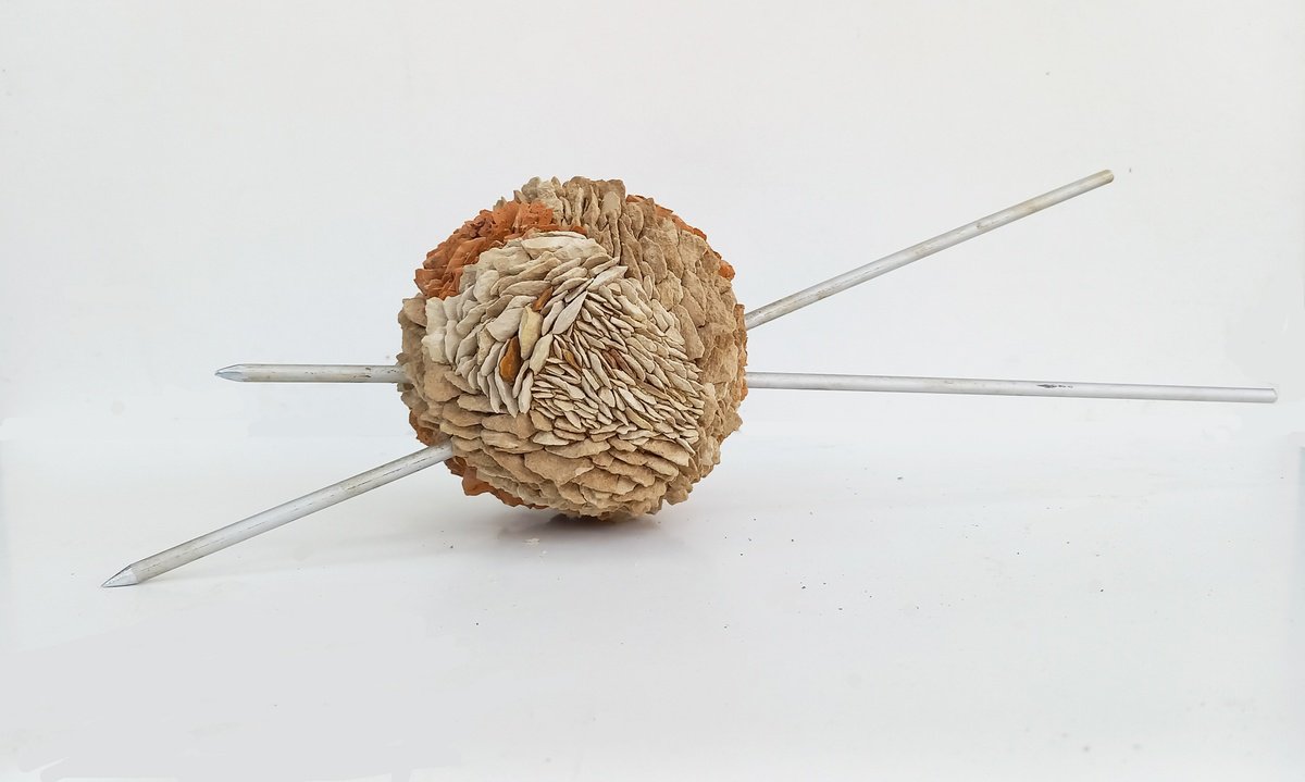 Abstract Stone Sculpture By Emanuela Camacci, 18 X 8, Skein, Original Artwork