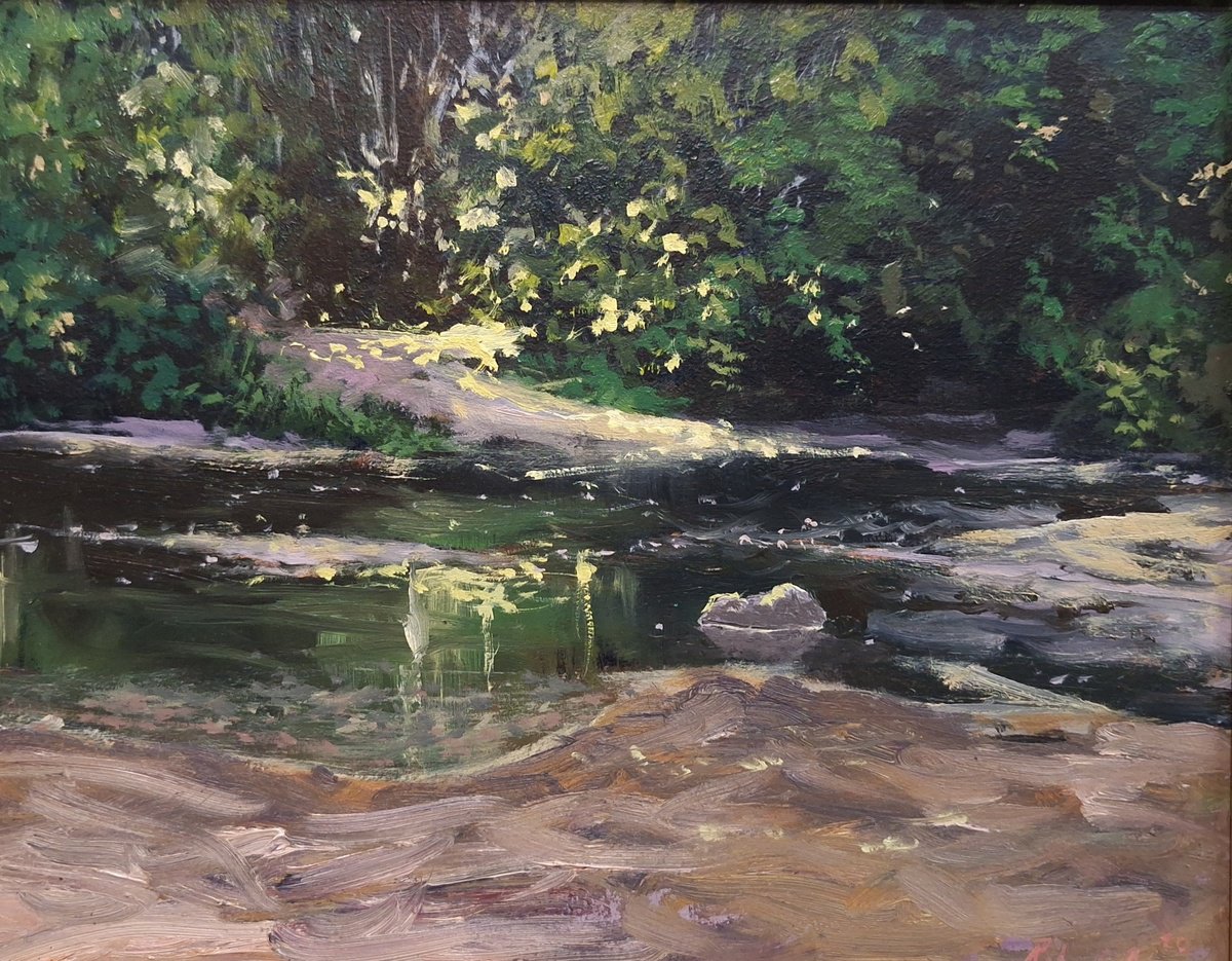 Impressionistic Landscape Oil Painting By Robert Mee, 10 X 8", 