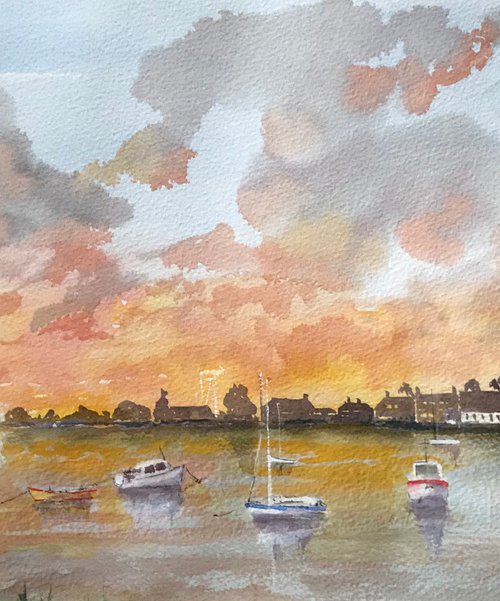 Evening at Bosham by Brian Tucker