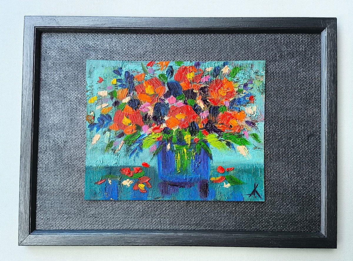 Impressionistic Botanical Oil Painting By Anastasia Kozorez, 13 X 9, The Scent Of Silence, Original Artwork