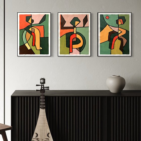 Dancing in the Forest (Set of 3)