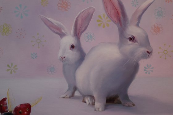 "Rabbits and Ladybug"