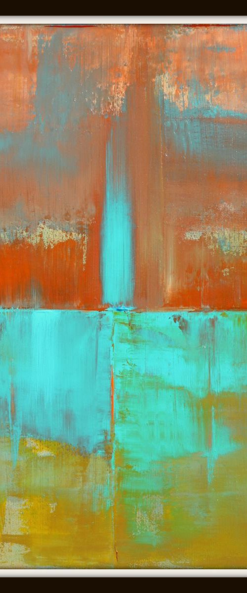 Abstract Turquoise Orange Concept by Robert Lynn