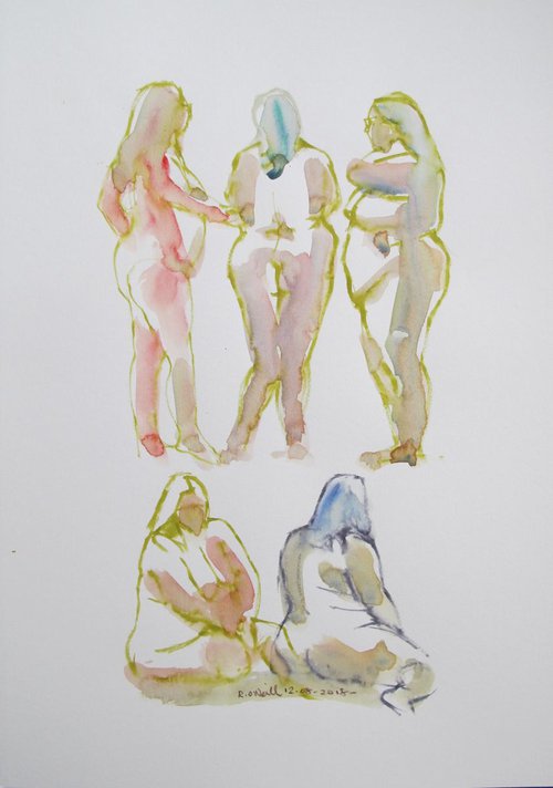 female nude various poses by Rory O’Neill
