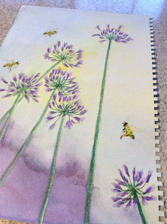 Bee&purple