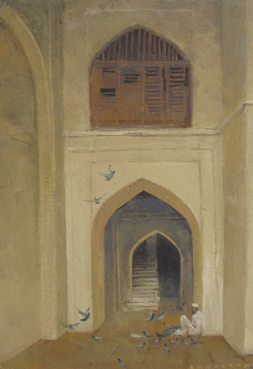 Impressionistic Cityscapes Painting By Bhargavkumar Kulkarni, 10 X 14, At Peace, Original Artwork