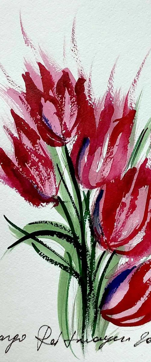 Tulips by Morgana Rey